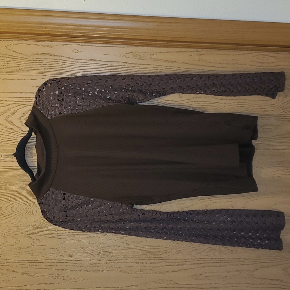 Long sleeve brown Shirt SEE DESCRIPTION